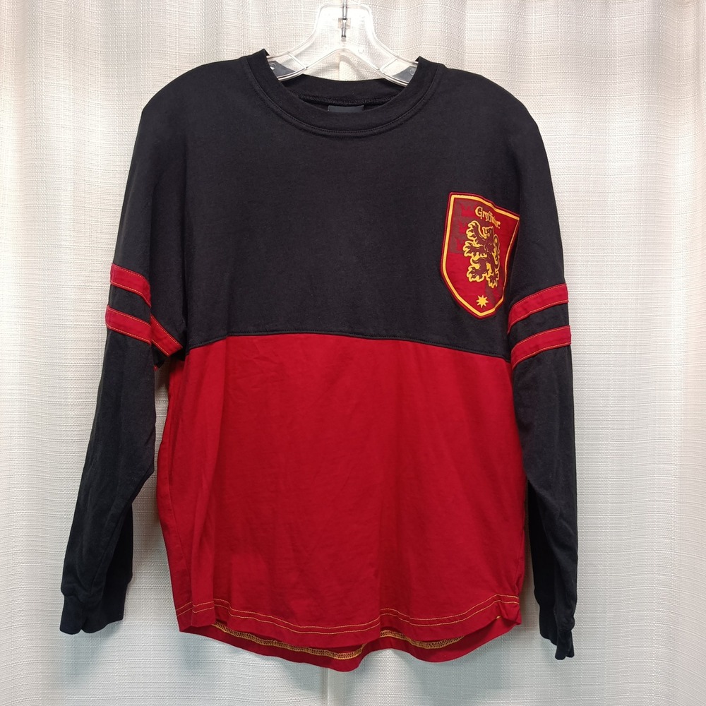 Universal Studios Harry Potter Gryffindor Spirit Jersey Black Red Shirt Small